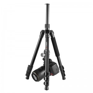 KINGJOY G555 61,5 ίντσες \/ 156 εκ. Flip Lock Tripod Kit Monopod, ελαφρύ φορητό τρίποδο με πανοραμική κεφαλή μπάλα 360 ° + πλάκα γρήγορης αποδέσμευσης 1\/4 \