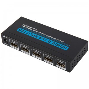 V2.0 HDMI 1x4 Splitter Υποστήριξη 3D Ultra HD 4Kx2K @ 60Hz HDCP2.2
