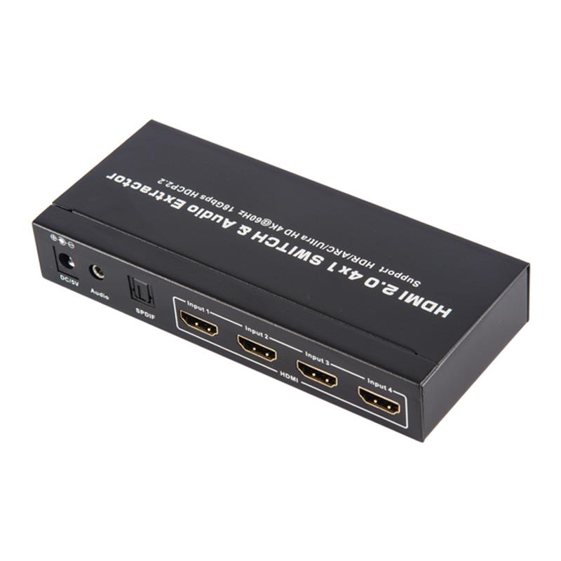 V2.0 Υποστήριξη HDMI 4x1 Switcher & Υποδοχή Ήχου Υποστήριξη ARC Ultra HD 4Kx2K @ 60Hz HDCP2.2 18Gbps