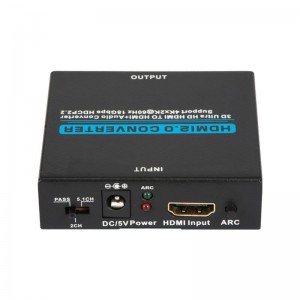 V2.0 Εξαγωγή ήχου HDMI HDMI to HDMI + Μετατροπέας ήχου Υποστήριξη 3D Ultra HD 4Kx2K @ 60Hz HDCP 2,2 18Gbps