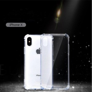 iPhone X \/ iPhone XS TPU + PC διαφανή και αντιαρματική θήκη για κινητά τηλέφωνα
