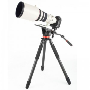 Kingjoy K5207 Heavey Duty οπτικών ινών άνθρακα βίντεο και τρίποδο φωτογραφιών