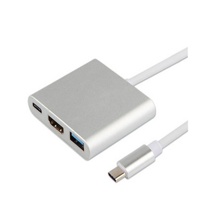 USB Τύπος C TO HDMI + USB 3.0 + Τύπος C Προσαρμογέας Hub