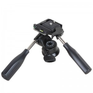 Kingjoy 3 κατευθύνσεις κεφαλή κλίση κεφαλή, υπαίθρια κλίση heda pan, pan κλίση κάμερα κεφάλι