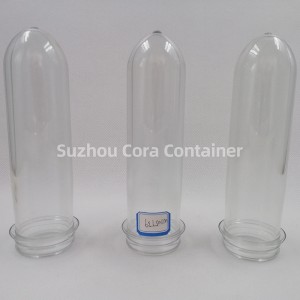 39 χιλιοστά 105 γρ. Μέγεθος λαιμού57 χιλιοστά Plasitc Pet Preform για λάδι νερού ποτών