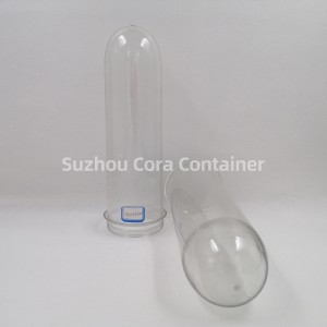65mm 240g Μέγεθος λαιμού 72mm Plasitc Pet preform για λάδι νερού ποτών