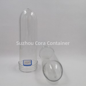 55mm 161g Μέγεθος λαιμού 64mm Plasitc Pet preform για λάδι νερού ποτών