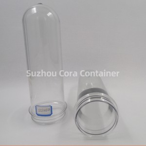 55mm 156g Μέγεθος λαιμού 62mm Plasitc Pet Preform για το λάδι για τα ποτά του νερού