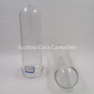 55mm 156g Μέγεθος λαιμού 62mm Plasitc Pet Preform για το λάδι για τα ποτά του νερού