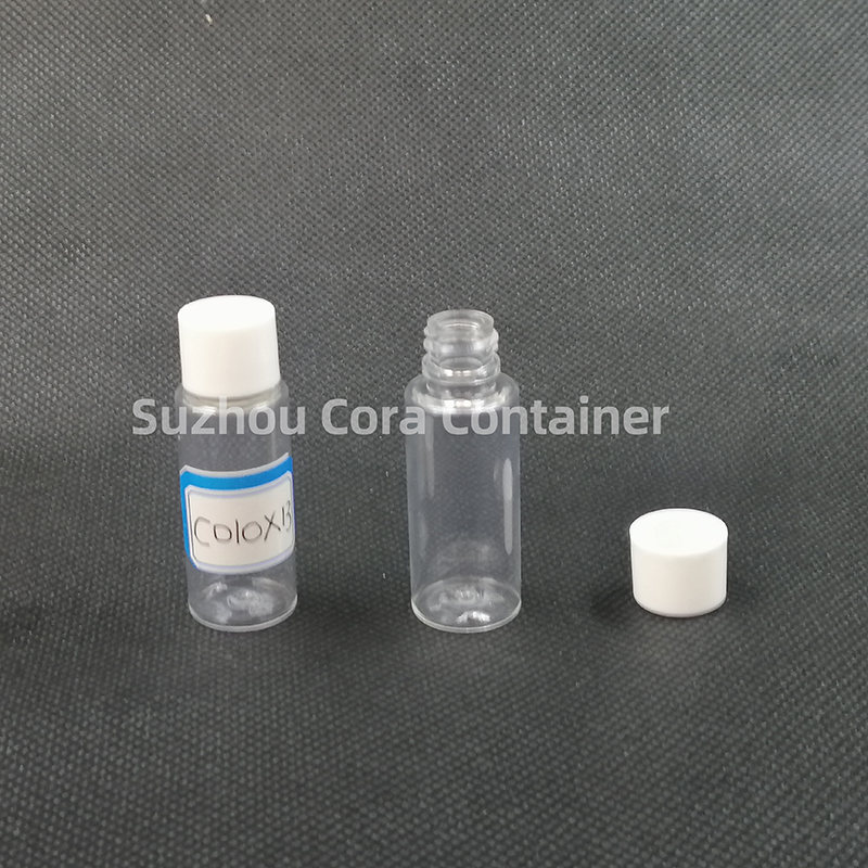 10ml Neck Size 13mm Pet Plastic Cosmetic Bottle with Screwing Cap