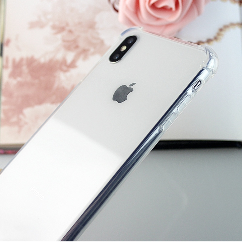 Πολύ καθαρή θήκη τηλεφώνου TPU + PC iPhone XS Max με γωνίες αντίκρουσης