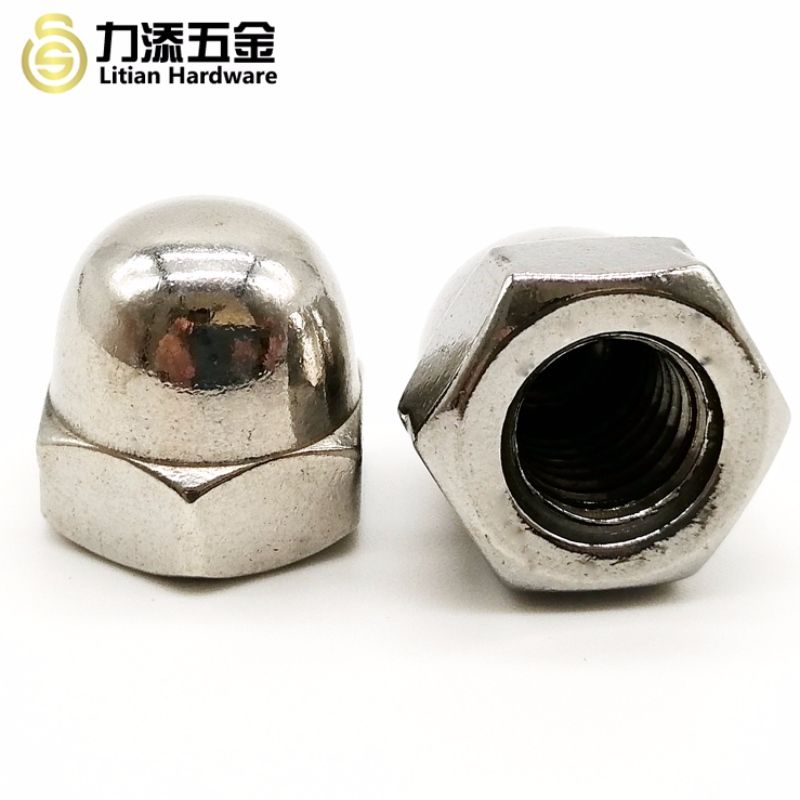 Το πρώτης κατηγορίας DIN1587 στιλβωμένο εξαγωνικό παξιμάδι M3-M12 από ανοξείδωτο ατσάλι