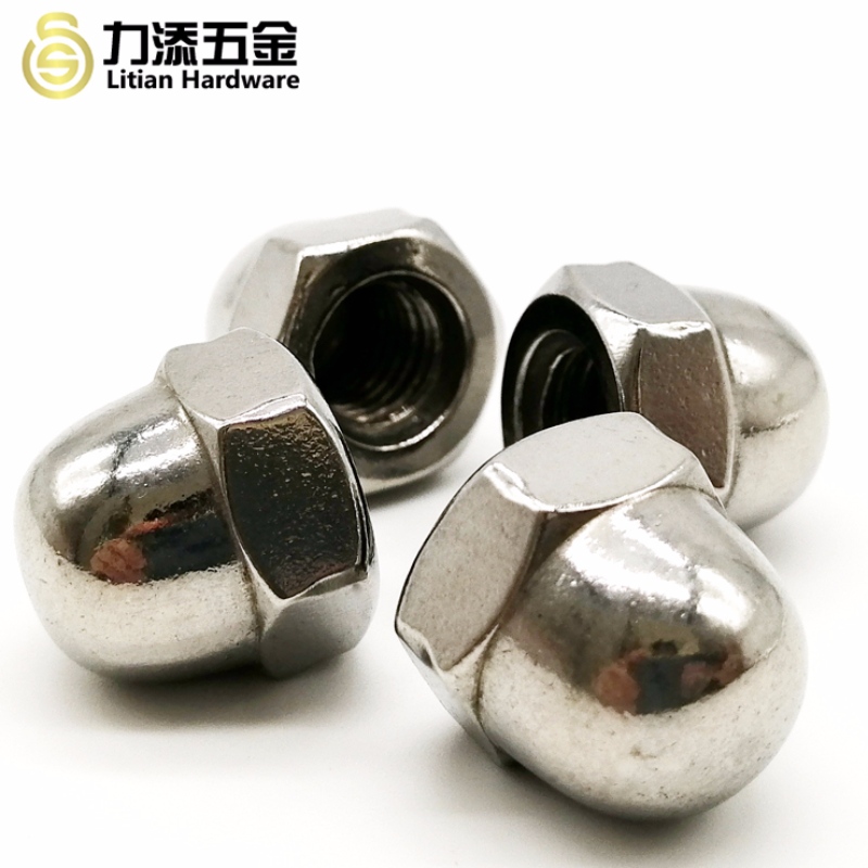 Το πρώτης κατηγορίας DIN1587 στιλβωμένο εξαγωνικό παξιμάδι M3-M12 από ανοξείδωτο ατσάλι
