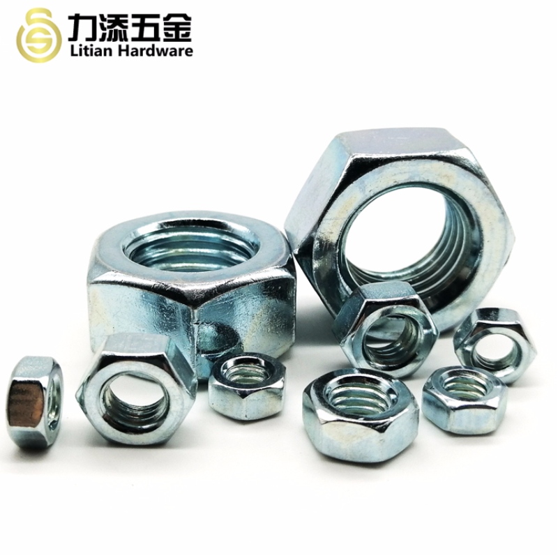 Υψηλής ποιότητας χαλύβδινο χάλυβα γαλβανισμένο M3 M4 M5 εξαγωνικό παξιμάδι