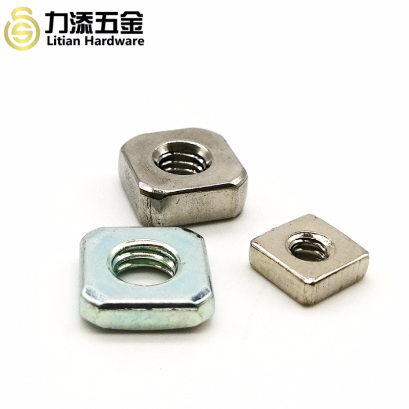 Υψηλής ποιότητας πολύχρωμο ψευδάργυρο επιμεταλλωμένο ανθρακούχο χάλυβα M3-M12 παξιμάδι sqaure