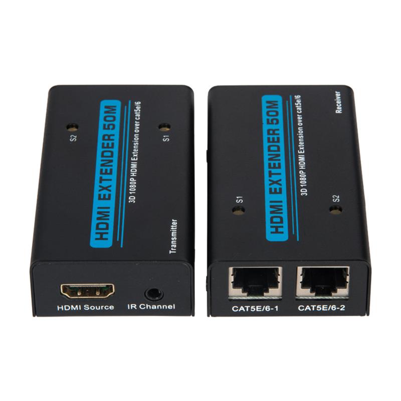 V1.3 HDMI Extender 50 μέτρα πάνω από καλώδιο Dual cat5e \/ 6 Υποστήριξη Full HD 1080P