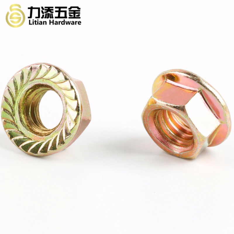 DIN6923 M3-M12 είδη παξιμαδιών φλάντζας επεξεργασίας υλικού