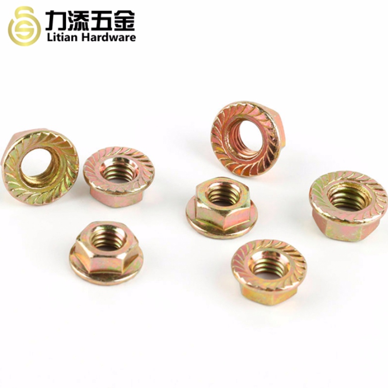 DIN6923 M3-M12 είδη παξιμαδιών φλάντζας επεξεργασίας υλικού