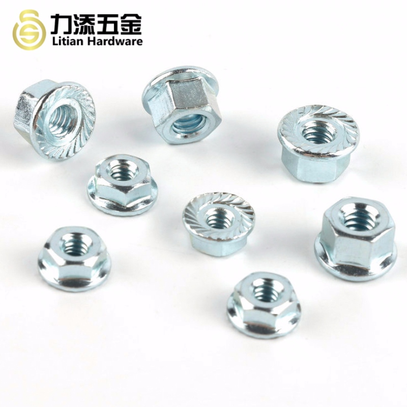 DIN6923 M3-M12 είδη παξιμαδιών φλάντζας επεξεργασίας υλικού