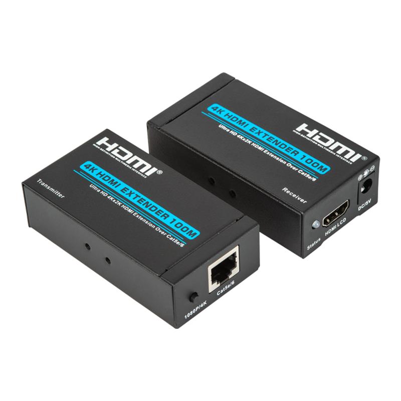 V1.4 4K Επέκταση HDMI 100μ πάνω από ένα καλώδιο cat5e/6 Υποστήριξη Ultra HD 4K2K/30Hz