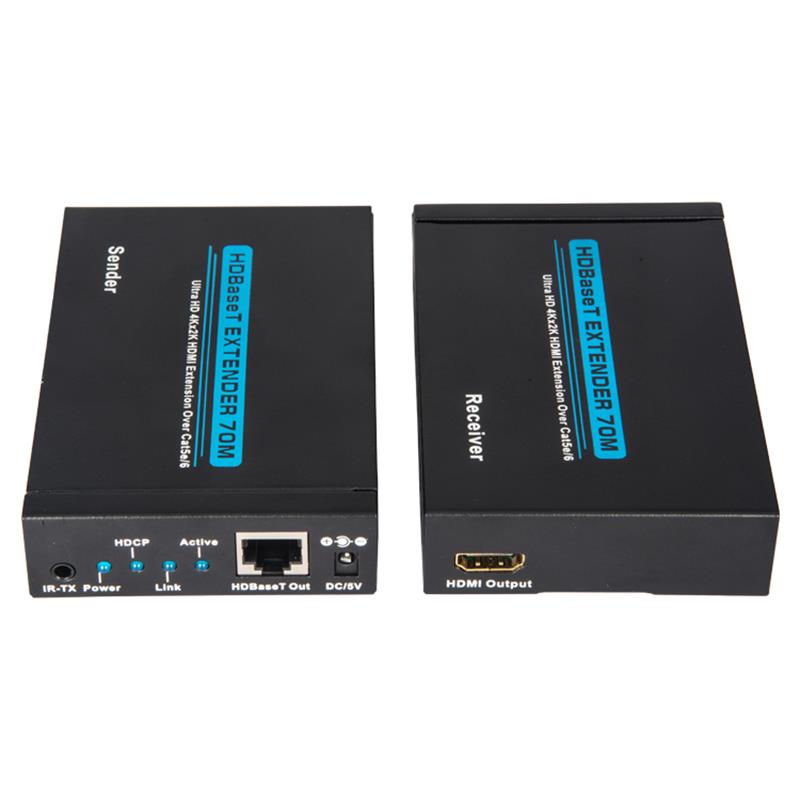 V1.4 4K HDBaest HDMI Extender 100m πάνω από το ενιαίο cat5e/6 καλωδιακό 70m@4Kx2K/30Hz,100m@1080P/60Hz