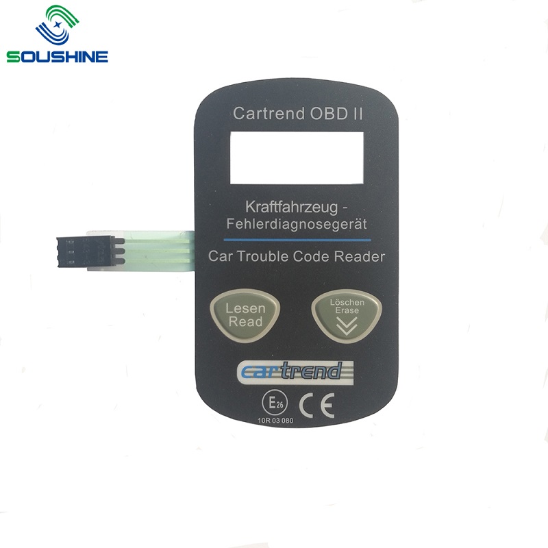 Προσαρμοσμένο υδατοστεγές πρωτοτύπου Cafe Machine Membrane Switch with LED