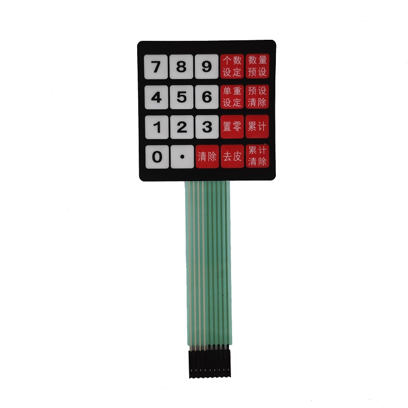 Κατασκευαστής Κίνα Προσαρμοσμένο μεμβρανικό διακόπτη