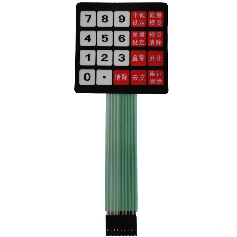 Κατασκευαστής Κίνα Προσαρμοσμένο μεμβρανικό διακόπτη