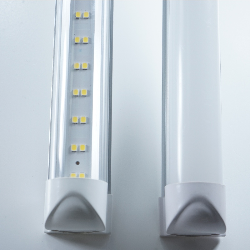 Διπλή γραμμή επίπεδη T8 Ενσωματωμένο φωτιστικό LED σωλήνα