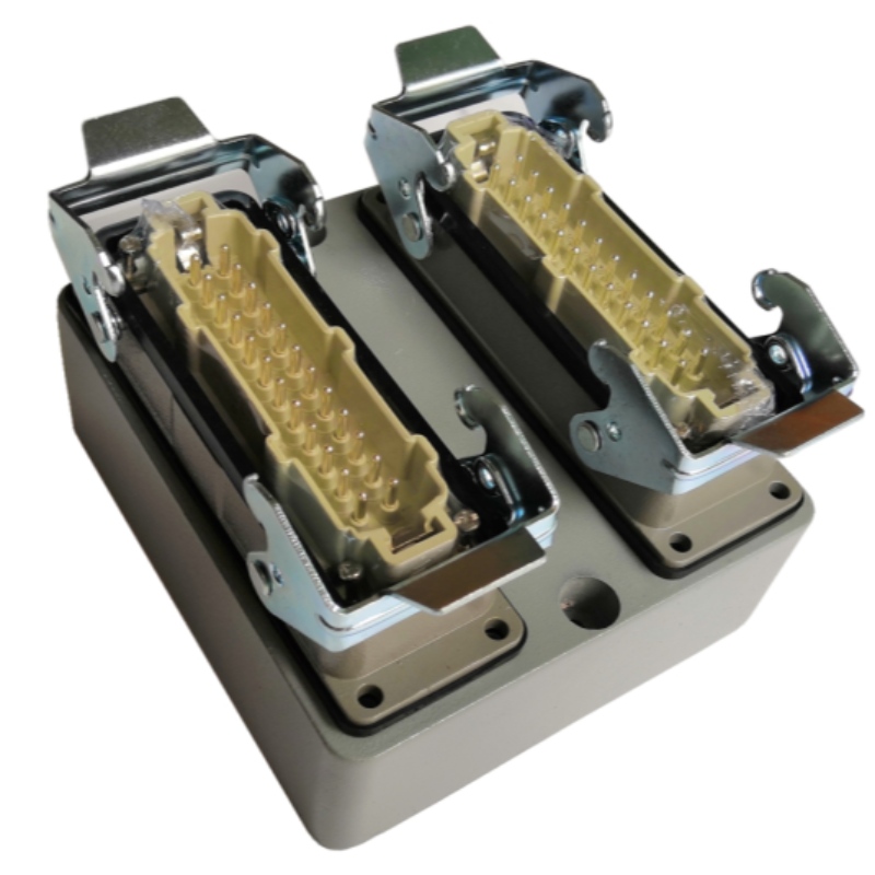 242 κουτί σύνδεσης + βύσμα+ βάση+γκρι