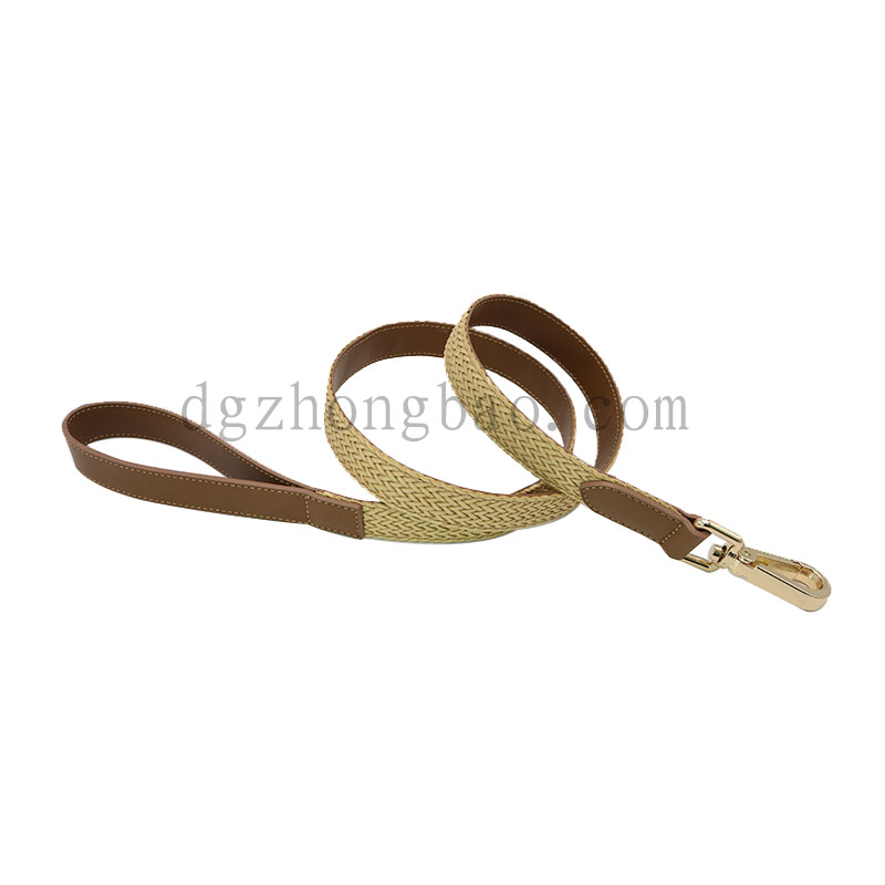 Καρφωτικό σχοινί με γνήσιο δερμάτινο λουρί για σκύλους