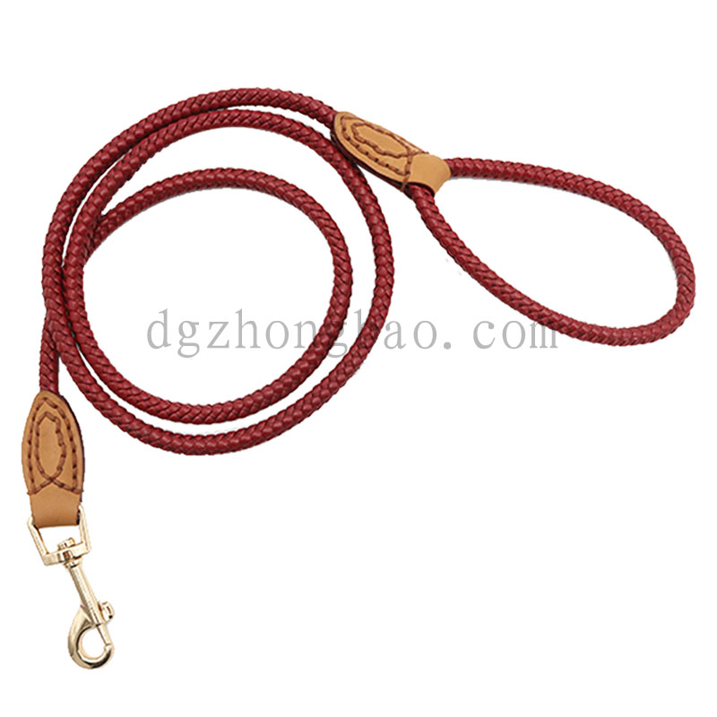 Μοναδική κόκκινη μικροΐνη με πλεκτό λουρί για κατοικίδια για σκύλους