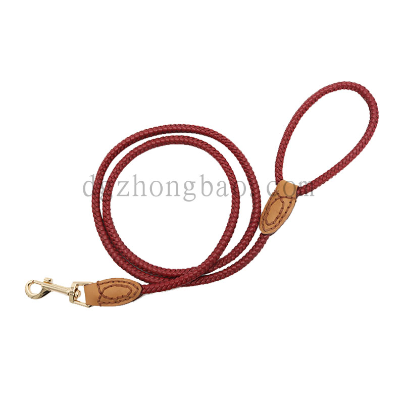 Μοναδική κόκκινη μικροΐνη με πλεκτό λουρί για κατοικίδια για σκύλους