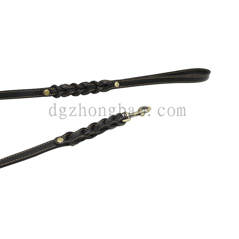 Twist δερμάτινο λουρί σχεδιασμού δέρματος για σκύλους