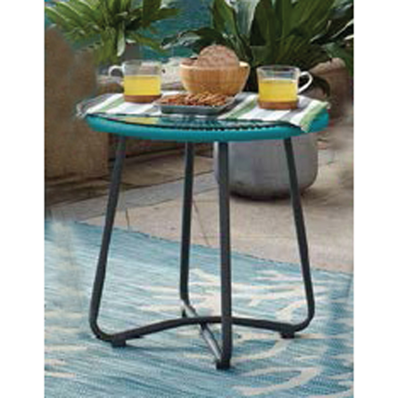 Χάλυβας και ψάθινος καναπές 3pcs VV-604