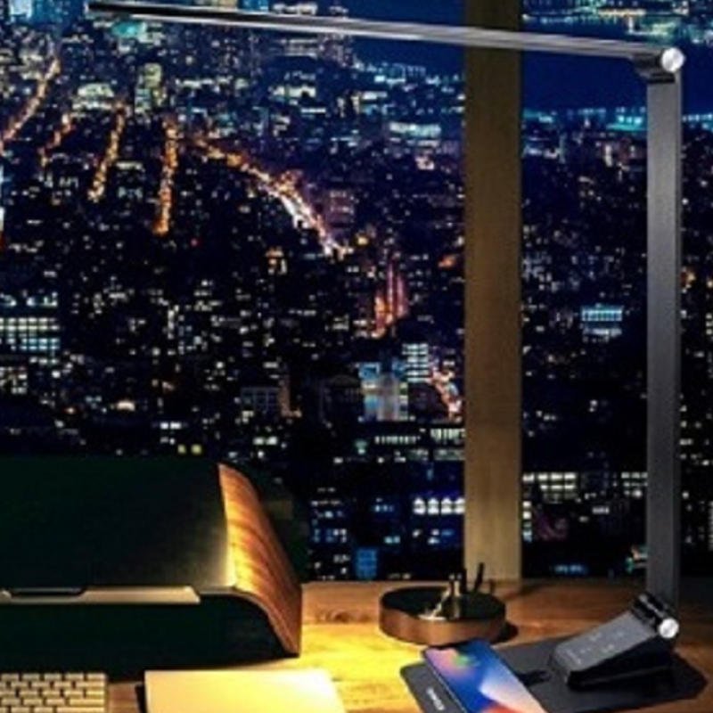 589sw υποκειμενικός φανός γραφείου με ασύρματη λειτουργία φόρτισης 8w 3000k 90ra