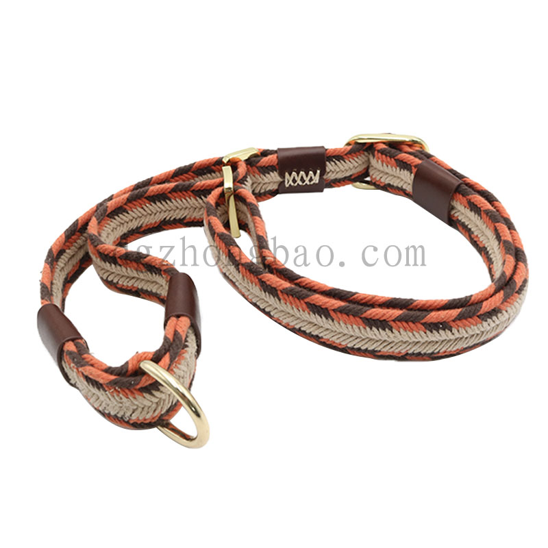 Pet περιλαίμια και λουρί χρώμα αντίθεση πλέξιμο βολικό