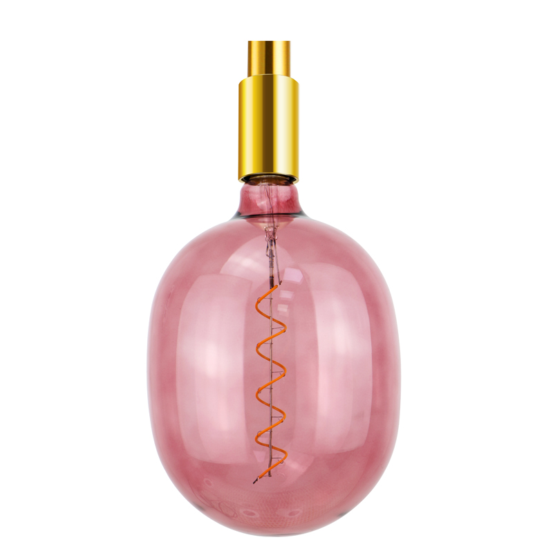 G220 EGG Ροζ σκούρος διακοσμητικός λαμπτήρας σπειροειδούς νήματος με δυνατότητα ανάδευσης ή μη ανάγνωσης