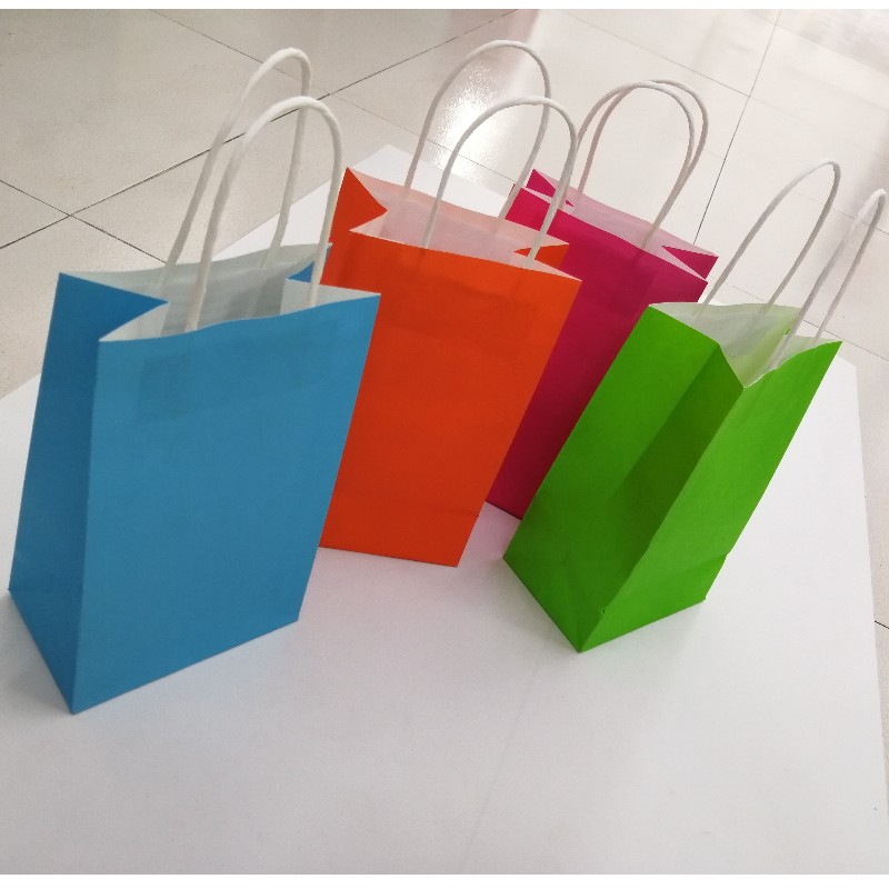 Σάκος οικολογικής ανακύκλωσης Συσκευασία Τροφίμων Καφέ Χαρτί Βιοτεχνίας με Χειριστήρια