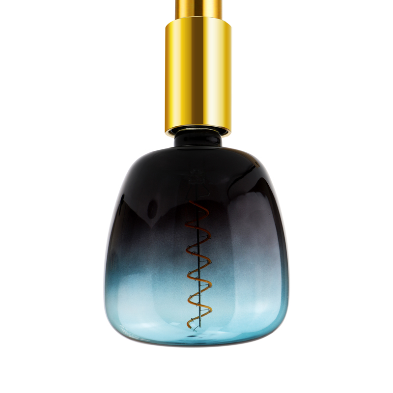 Βαώδης σπειροειδής διαβάθμιση Μπλε πολύχρωμος λαμπτήρας φωτισμού με βάση 140mm