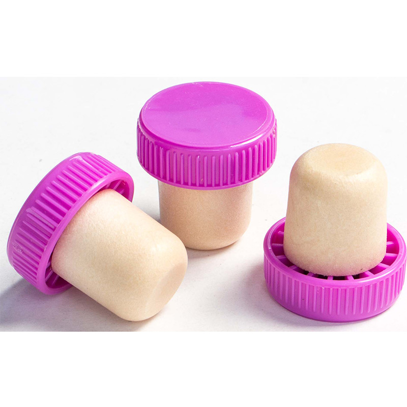 πώμα πώματος φελλού για οίνο πλαστικό πώμα 3