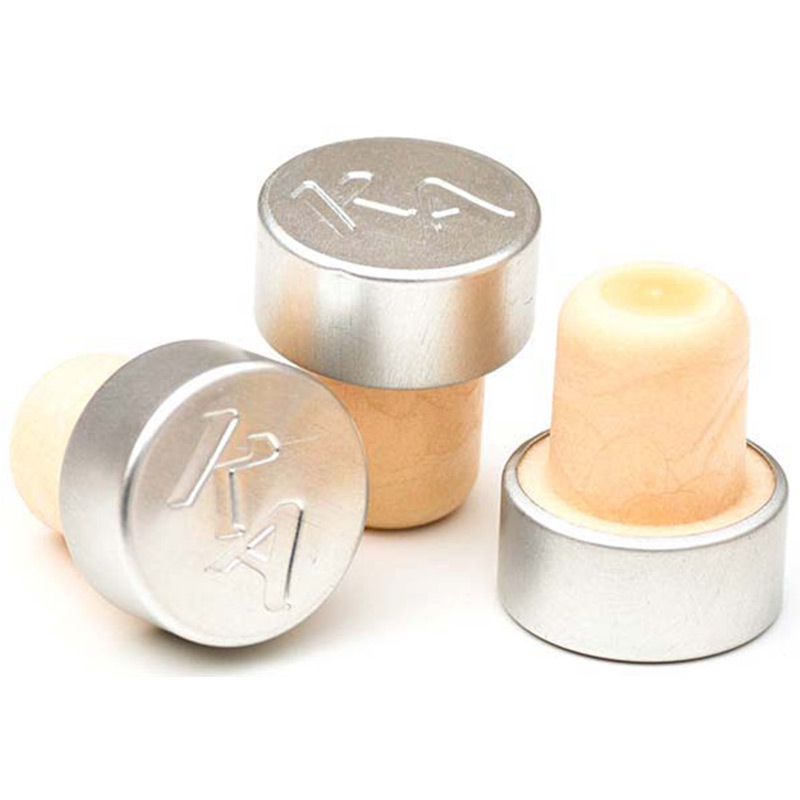 πώμα αλουμινίου επικαλυμμένο με πώμα φελλού