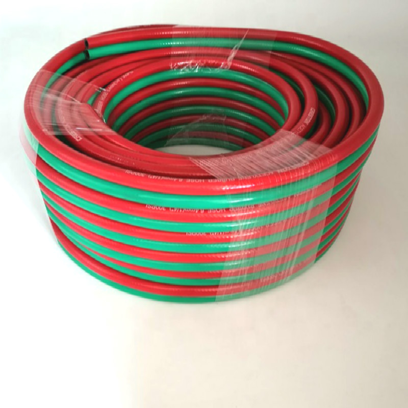 PVC εύκαμπτος σωλήνας οξυγόνου \/ ακετυλενίου \/ διπλός σωλήνας συγκόλλησης κατασκευασμένος στην Κίνα