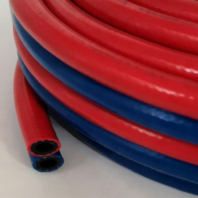 PVC εύκαμπτος σωλήνας οξυγόνου \/ ακετυλενίου \/ διπλός σωλήνας συγκόλλησης κατασκευασμένος στην Κίνα