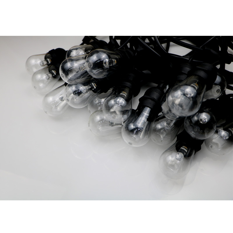 Εξωτερική λάμπα κορδόνι ζεστό λευκό χρώμα για να επιλέξετε χριστουγεννιάτικη διακόσμηση φως σειρά