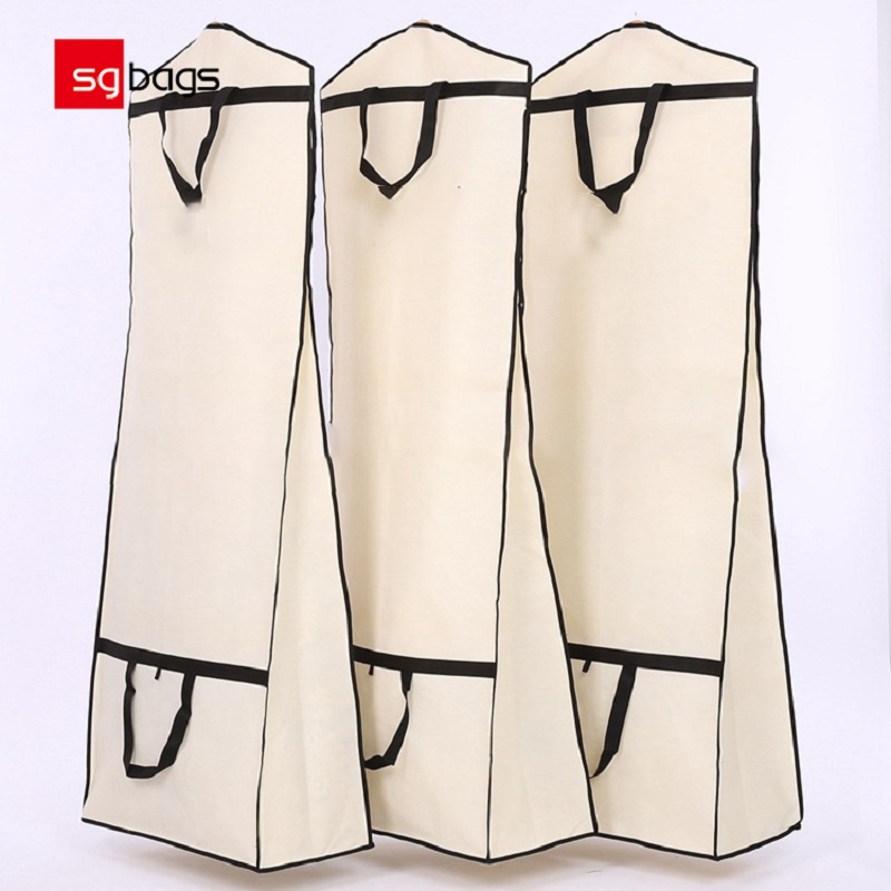 SGW03 προσαρμοσμένο λογότυπο νυφικό νυφικό φόρεμα νυφικό μεγάλο κουτί χωρητικότητας μη υφασμένα τσάντα αποθήκευσης ένδυσης