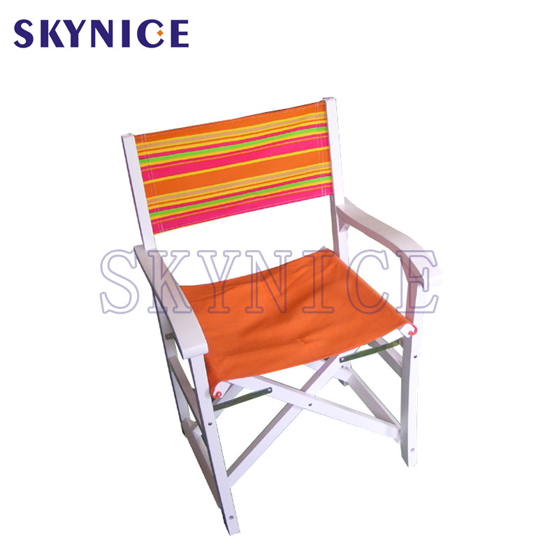Ξύλινη πτυσσόμενη καρέκλα παραλίας Επαγγελματική μακιγιάζ καλλιτεχνική έδρα