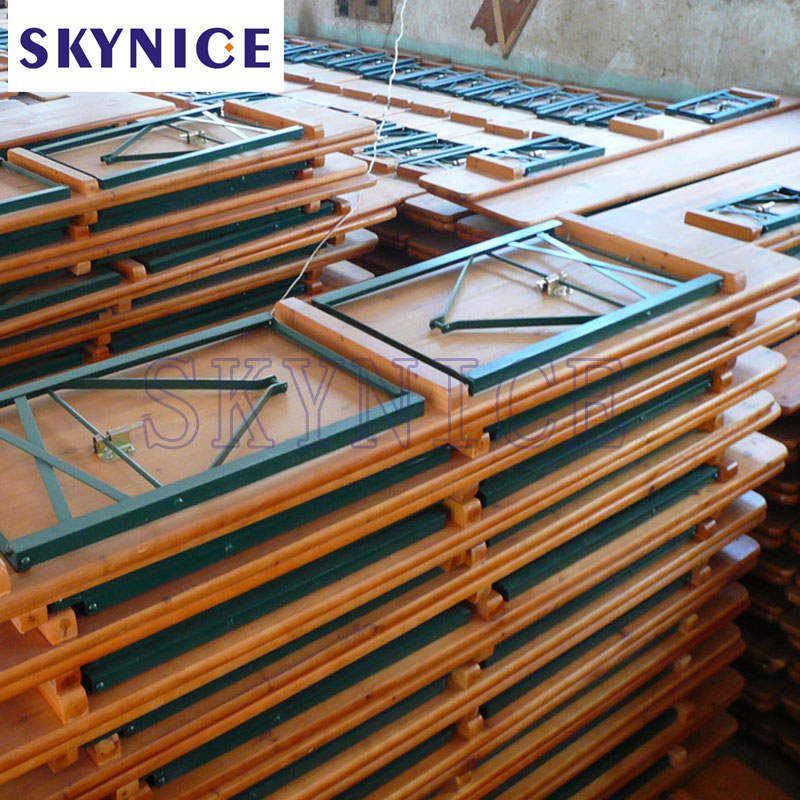 Ζεστό Πώληση υπαίθρια ξύλινα τραπέζι πικνίκ Σετ τραπεζάκι μπιραρία κήπο και έδρα καρέκλα