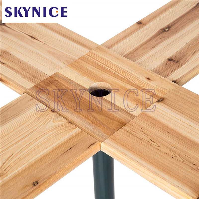 Ξύλινο τραπέζι μπύρας για υπαίθρια πάρτι