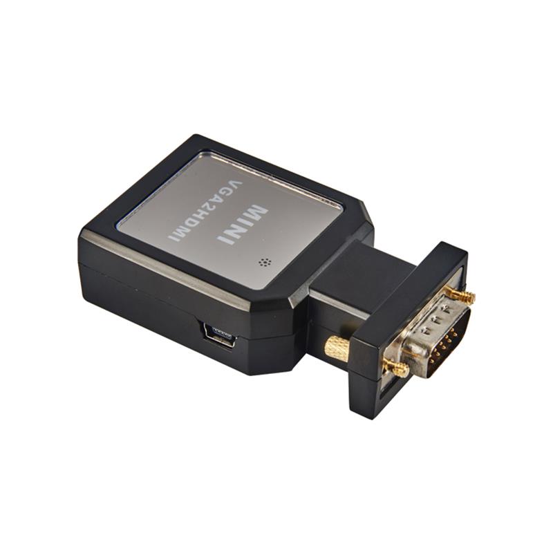 Μεταλλική θήκη MINI Μέγεθος VGA + 3.5mm μετατροπέα ήχου σε HDMI